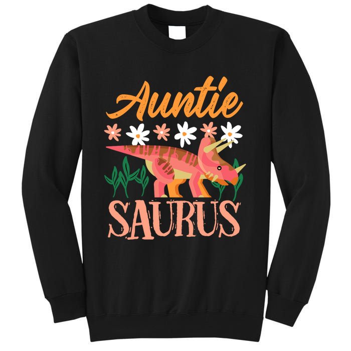 Auntie Saurus Dino Design For Aunt Relative Tall Sweatshirt