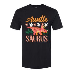 Auntie Saurus Dino Design For Aunt Relative Softstyle CVC T-Shirt