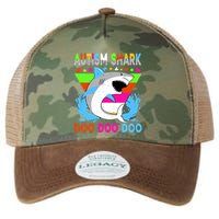 Autism Shark Doo Doo Doo Awareness Puzzle Legacy Tie Dye Trucker Hat