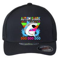 Autism Shark Doo Doo Doo Awareness Puzzle Flexfit Unipanel Trucker Cap