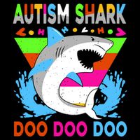 Autism Shark Doo Doo Doo Awareness Puzzle Flexfit Unipanel Trucker Cap