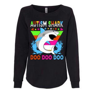 Autism Shark Doo Doo Doo Awareness Puzzle Womens California Wash Sweatshirt