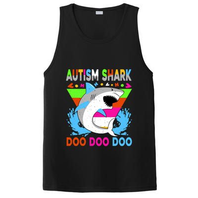 Autism Shark Doo Doo Doo Awareness Puzzle PosiCharge Competitor Tank