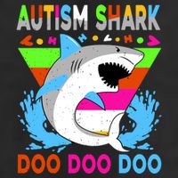 Autism Shark Doo Doo Doo Awareness Puzzle Microfiber Hand Towel