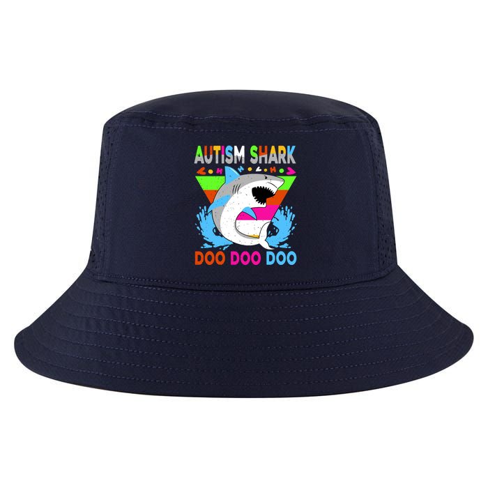 Autism Shark Doo Doo Doo Awareness Puzzle Cool Comfort Performance Bucket Hat