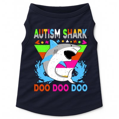Autism Shark Doo Doo Doo Awareness Puzzle Doggie Tank