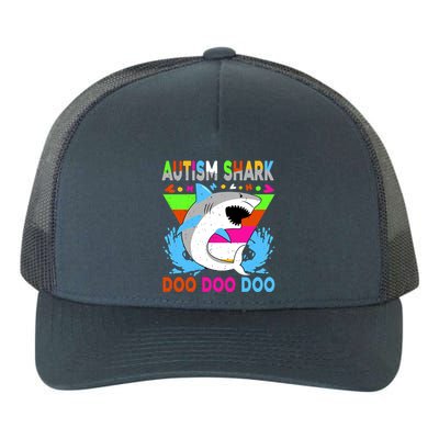 Autism Shark Doo Doo Doo Awareness Puzzle Yupoong Adult 5-Panel Trucker Hat
