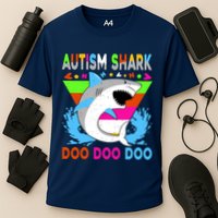 Autism Shark Doo Doo Doo Awareness Puzzle Performance Shirt