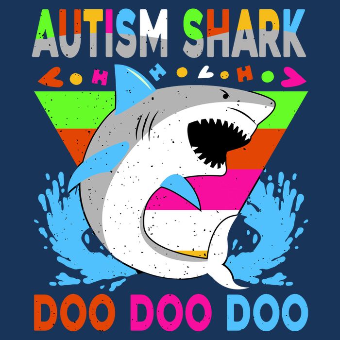 Autism Shark Doo Doo Doo Awareness Puzzle Performance Shirt