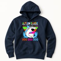 Autism Shark Doo Doo Doo Awareness Puzzle Hoodie