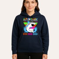 Autism Shark Doo Doo Doo Awareness Puzzle Hoodie