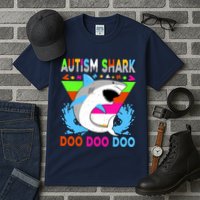 Autism Shark Doo Doo Doo Awareness Puzzle Tall T-Shirt