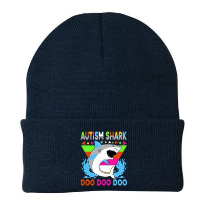 Autism Shark Doo Doo Doo Awareness Puzzle Beanie