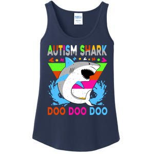 Autism Shark Doo Doo Doo Awareness Puzzle Ladies Essential Tank