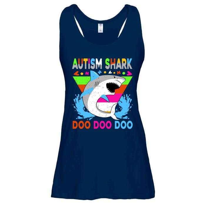 Autism Shark Doo Doo Doo Awareness Puzzle Ladies Essential Flowy Tank