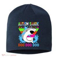 Autism Shark Doo Doo Doo Awareness Puzzle Sustainable Beanie