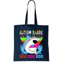 Autism Shark Doo Doo Doo Awareness Puzzle Bag