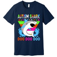Autism Shark Doo Doo Doo Awareness Puzzle Premium T-Shirt