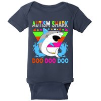 Autism Shark Doo Doo Doo Awareness Puzzle Baby Bodysuit