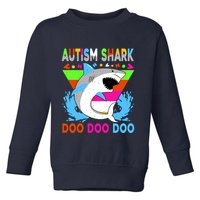 Autism Shark Doo Doo Doo Awareness Puzzle Toddler Sweatshirt