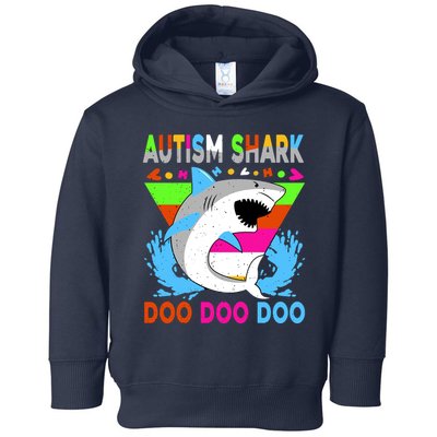 Autism Shark Doo Doo Doo Awareness Puzzle Toddler Hoodie