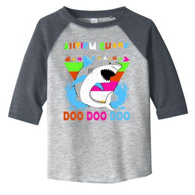 Autism Shark Doo Doo Doo Awareness Puzzle Toddler Fine Jersey T-Shirt