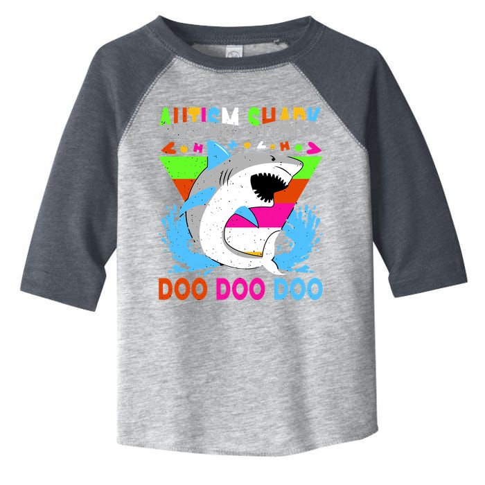 Autism Shark Doo Doo Doo Awareness Puzzle Toddler Fine Jersey T-Shirt