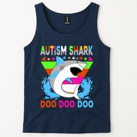 Autism Shark Doo Doo Doo Awareness Puzzle Tank Top