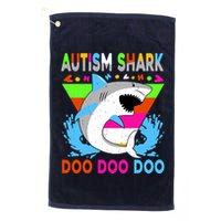 Autism Shark Doo Doo Doo Awareness Puzzle Golf Towel