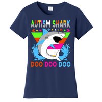 Autism Shark Doo Doo Doo Awareness Puzzle Women's T-Shirt