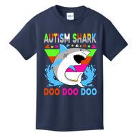 Autism Shark Doo Doo Doo Awareness Puzzle Kids T-Shirt