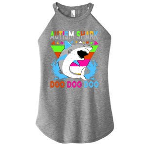 Autism Shark Doo Doo Doo Awareness Puzzle Women's Perfect Tri Rocker Tank