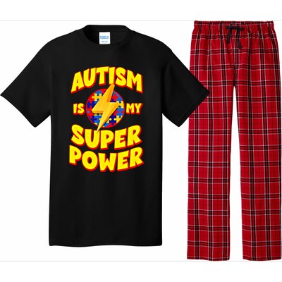 Autism Son Daughter Is My Superpower Gift Pajama Set