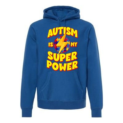 Autism Son Daughter Is My Superpower Gift Premium Hoodie