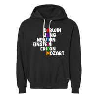 Autism Support Darwin Jung Newton Einstein Edison Mozart Garment-Dyed Fleece Hoodie