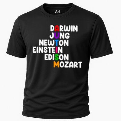 Autism Support Darwin Jung Newton Einstein Edison Mozart Cooling Performance Crew T-Shirt