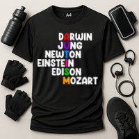 Autism Support Darwin Jung Newton Einstein Edison Mozart Performance Shirt