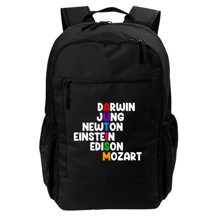Autism Support Darwin Jung Newton Einstein Edison Mozart Backpack
