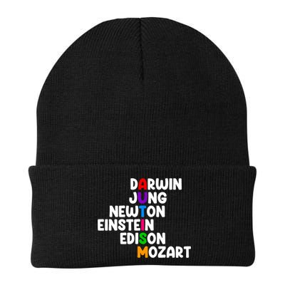 Autism Support Darwin Jung Newton Einstein Edison Mozart Knit Cap Winter Beanie