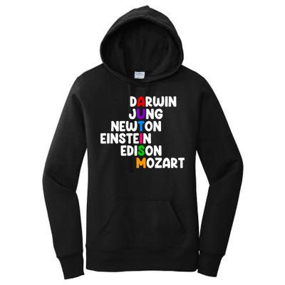 Autism Support Darwin Jung Newton Einstein Edison Mozart Women's Pullover Hoodie