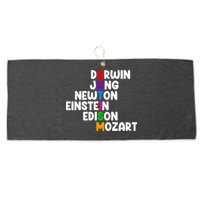 Autism Support Darwin Jung Newton Einstein Edison Mozart Large Microfiber Waffle Golf Towel