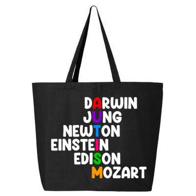 Autism Support Darwin Jung Newton Einstein Edison Mozart 25L Jumbo Tote