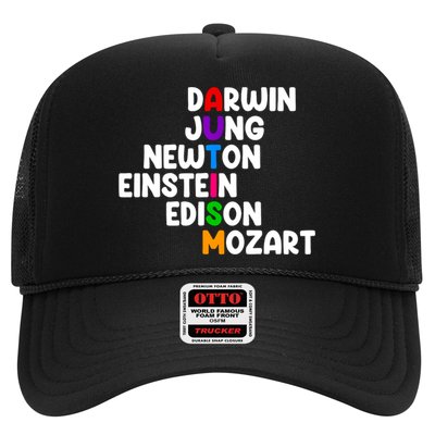 Autism Support Darwin Jung Newton Einstein Edison Mozart Trucker Hat
