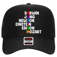 Autism Support Darwin Jung Newton Einstein Edison Mozart Trucker Hat