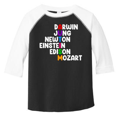 Autism Support Darwin Jung Newton Einstein Edison Mozart Toddler Fine Jersey T-Shirt
