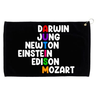 Autism Support Darwin Jung Newton Einstein Edison Mozart Grommeted Golf Towel