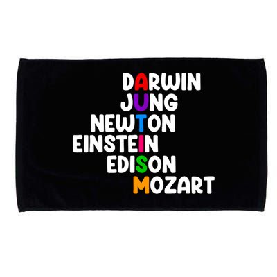 Autism Support Darwin Jung Newton Einstein Edison Mozart Microfiber Hand Towel
