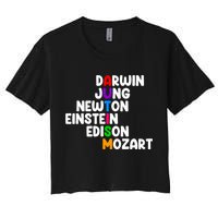 Autism Support Darwin Jung Newton Einstein Edison Mozart Crop Top