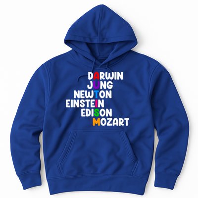 Autism Support Darwin Jung Newton Einstein Edison Mozart Hoodie