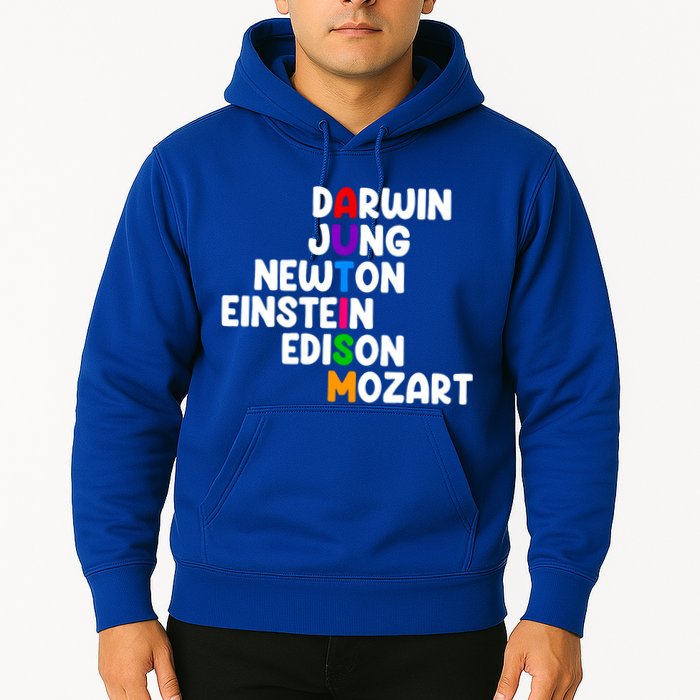 Autism Support Darwin Jung Newton Einstein Edison Mozart Hoodie